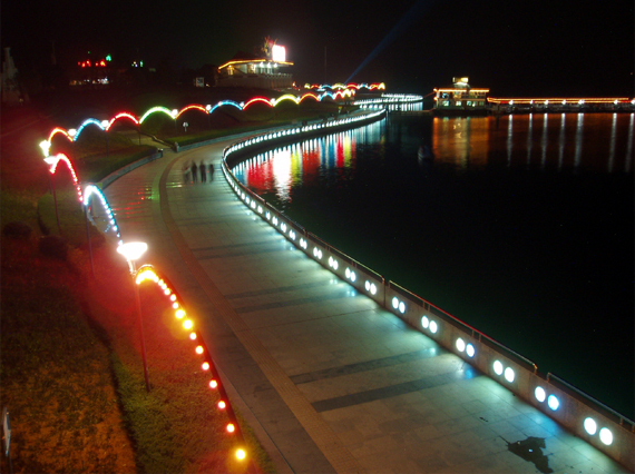 南湖广场夜景