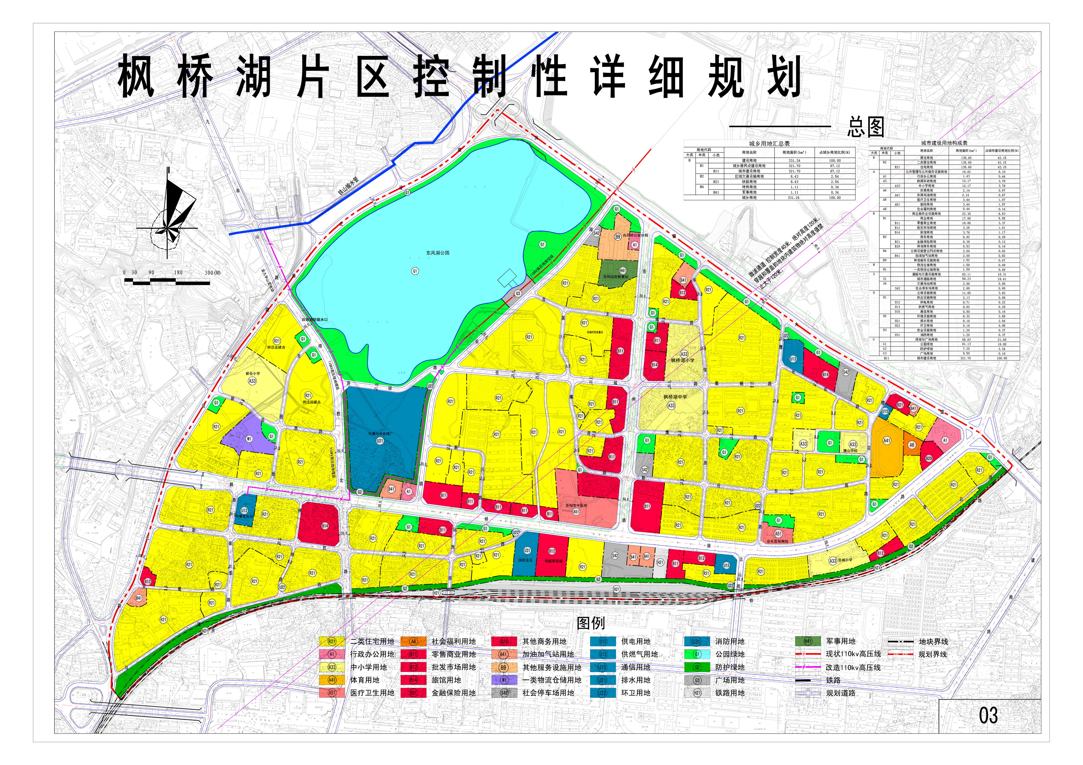 《岳阳市枫桥湖片区控制性详细规划》公示